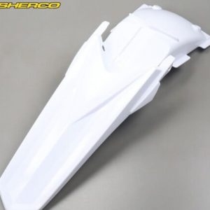 GARDE BOUE ARRIÈRE SHERCO SE-R, SM-R 50 (DEPUIS 2013) BLANC